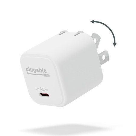 Plugable 30W GaN USB-C Charger, White