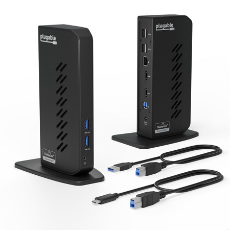 Plugable 10-In-1 Dual Display Universal Docking Station