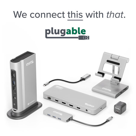 Plugable 11-In-1 USB4 Dual 4K HDMI Docking Station UD-4VPD