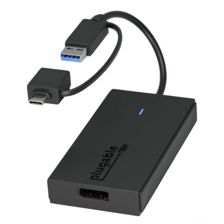 Plugable USB-C & USB-A to DisplayPort Adapter