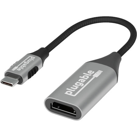 Plugable USB-C to HDMI 8K Adapter, Black/Gray
