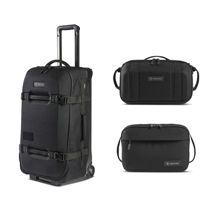 Pelican Aegis 28" Hybrid Duffel Bag, Black, w/SXH5 Sling Bag and DK5 ModPak Bag