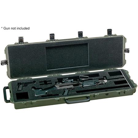 Pelican iM3300 Hard Case with Custom Foam for M249 Machine Gun Case, OD Green