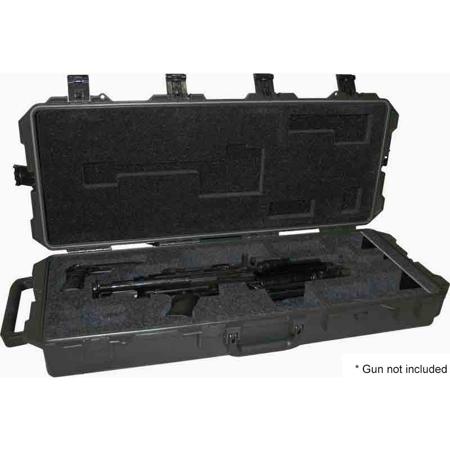 Pelican iM3100 Hard Case for M-249 Para Machine Gun and M-9 Pistol, Black
