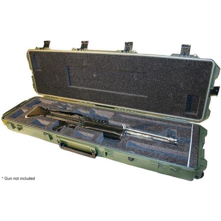 Pelican iM3300 Hard Case with Custom Foam for M60 Gun & M9 Pistol, OD Green