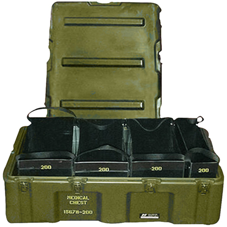 Pelican Four Tote Medical Supply Case, Olive Drab Green