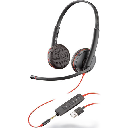 Plantronics Blackwire C3210 USB Type-A Corded Monaural UC Headset with Microphone