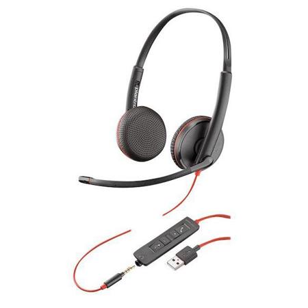Plantronics Blackwire C3225 USB Type-A Stereo UC Headset, Vending Machine Pack