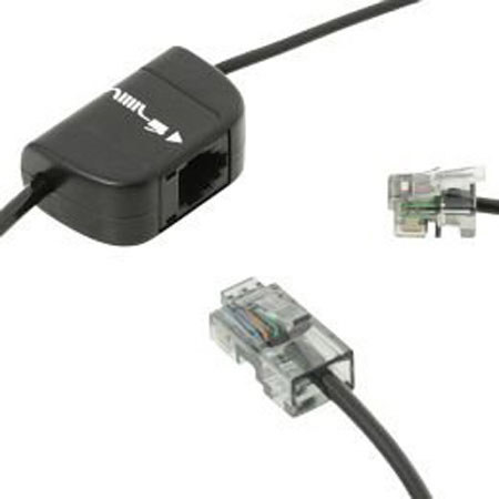 Plantronics Telephone Interface Cable for Savi Series Wireless Headsets Systems
