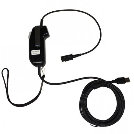 Plantronics SHS2355-11 Corded USB Push-To-Talk Adapter, Mono