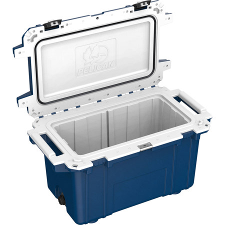 Pelican 70QT Elite Cooler Midnight Blue/White