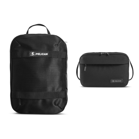 Pelican PCM ModPak Medium Packing Cube, Black, w/DK5 ModPak Travel Toiletry Bag