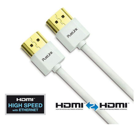 PureLink ProSpeed 1700 Series 2m (6.56') Super Thin HDMI Cable, White
