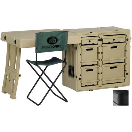 Pelican Single Unit Field Desk, Black