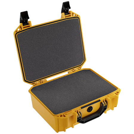 Pelican V200C Vault Equipment Case with Foam Sunflare Yellow