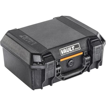 Pelican V200 Vault Medium Pistol Case with Foam, Black