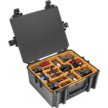Pelican Vault V600 Large Equipment Case with Lid Foam and Dividers, Black