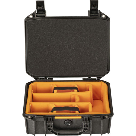 Pelican Vault V200 Medium Case with Lid Foam and Dividers, Black