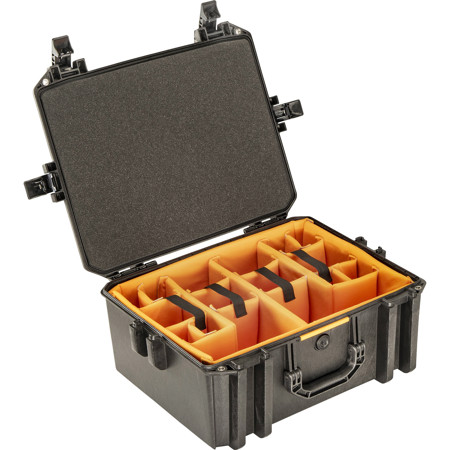 Pelican Vault V550 Standard Equipment Case with Lid Foam and Dividers, Black