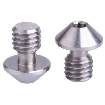 ProMediaGear A23 3/8"-16 Screw w/5/32" Head for Mounting Long Lenses, Set of 2