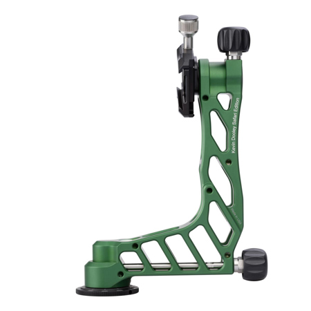 ProMediaGear GKJRC Katana Pro Gimbal Head with Side Mount Clamp for Lens, Green