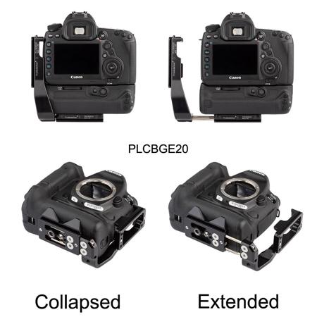 ProMediaGear PLCBGE20 Arca-Swiss L-Bracket for Canon 5D Mark IV with BG-E20 Grip