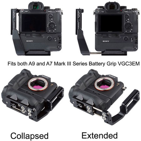 ProMediaGear PLSVGC4EM L-Bracket for Sony a7R IV & a9 Mark II with VG-C4EM Grip