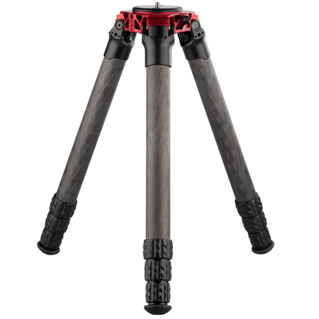 ProMediaGear TR424L Pro-Stix 4-Section Carbon Fiber Tripod, 77" Max Height, Red