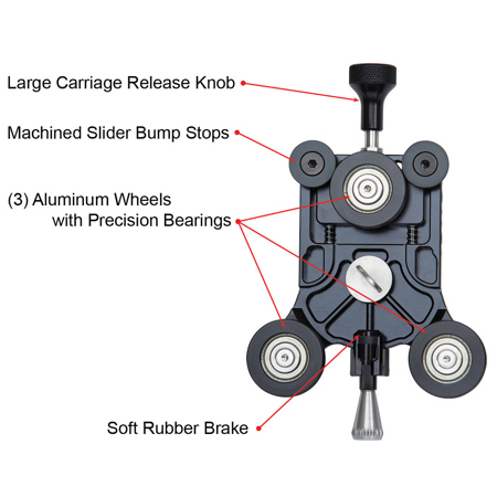 ProMediaGear VS368 PMG-Duo Interview Video Slider, 36" Slider Track Length