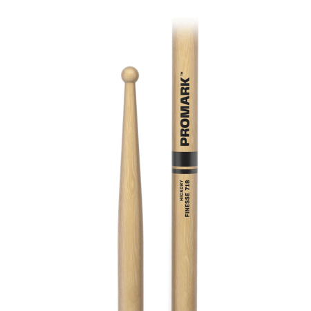 ProMark Finesse 718 Hickory Drumsticks, 5A, Wood Tip, Pair