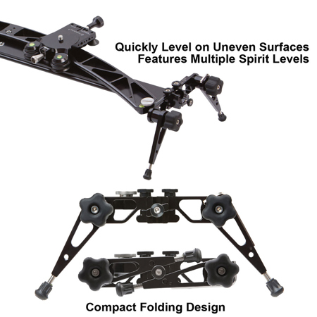 ProMediaGear 24" DUO Straight/Curved Video Slider with VSMDC1 Motion Control