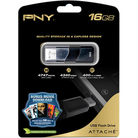 PNY Technologies Attache 16GB USB 2.0 Flash Drive