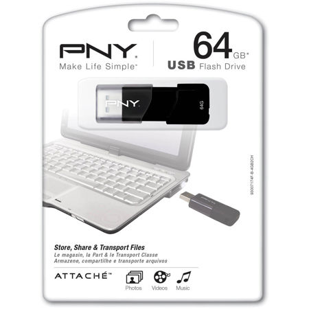 PNY Technologies Attache 64GB USB 2.0 Flash Drive