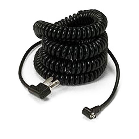 Paramount 16' Coiled Sync Cord, Household (AC) Male to PC Long Tip #PMA216C