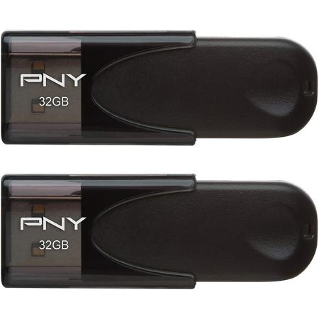 PNY Technologies Attache 4 32GB USB 2.0 Flash Drive, 2-Pack
