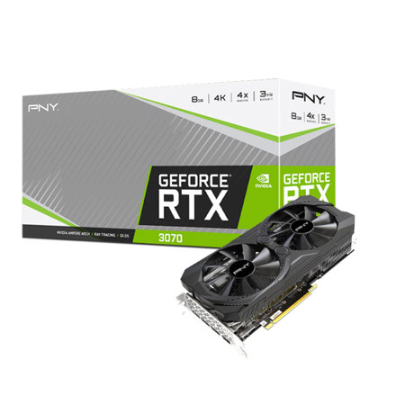 PNY Technologies GeForce RTX 3070 8GB Graphics Card, Dual Fan