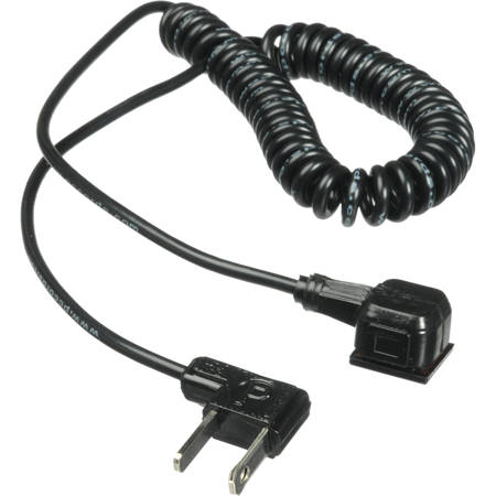 Paramount PMHS3C 3ft Coiled Sync Cord, AC to Hot Shoe