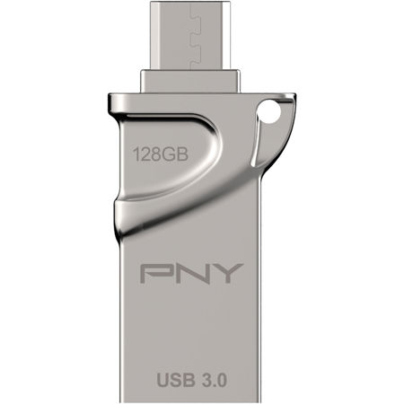 PNY Technologies Duo Link 128GB USB 3.0 OTG Flash Drive for Android