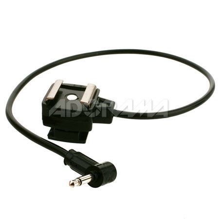 Paramount 1ft Straight Sync Cord, Miniphone to Hot Shoe