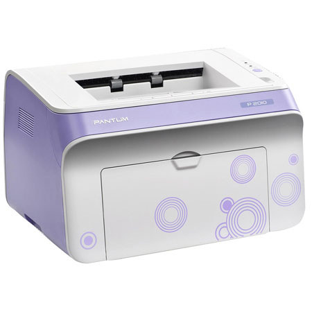 Pantum P2010 Monochrome Laser Printer - Purple Finish