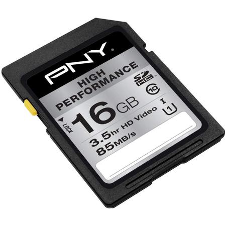 PNY Technologies 16GB High Performance UHS-I U1 Class 10 SDHC Memory Card