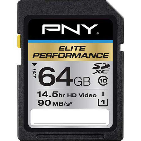 PNY 64GB Class 10 UHS-I U1 SDXC Memory Card