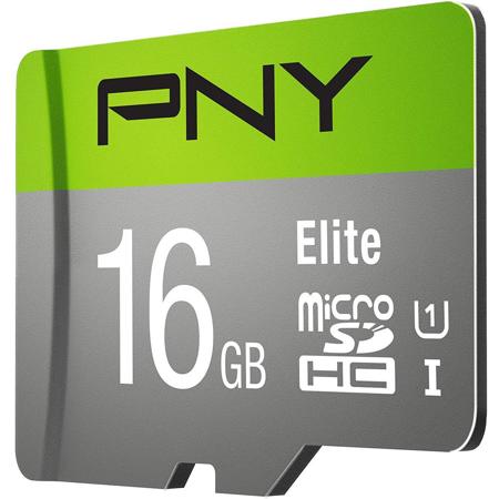 PNY Technologies 16GB Elite microSDHC U1 Memory Card