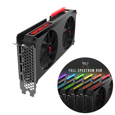 PNY Technologies GeForce RTX 3060 12GB XLR8 Gaming REVEL EPIC-X RGB Graphics Card, Dual Fan
