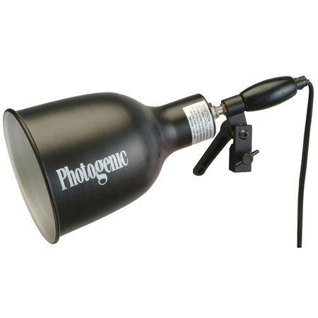 Photogenic Digilight Photoflood Edison Socket Mounted to a 5" Satin Anodized Reflector. (FL-5)