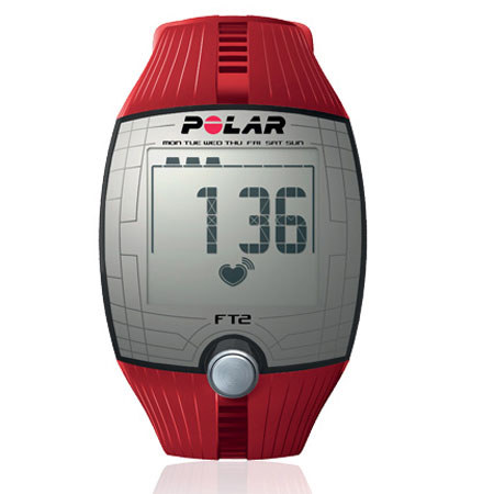 Polar FT2 Heart Rate Monitor Watch, Red