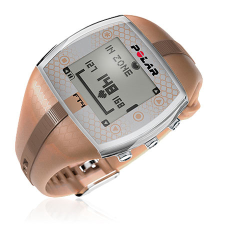 Polar FT4 Women's Fitness Heart Rate Monitor Watch, Bronze / Bronze