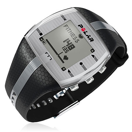 Polar FT7 Men's Heart Rate / Training Monitor Watch, Black / Silver