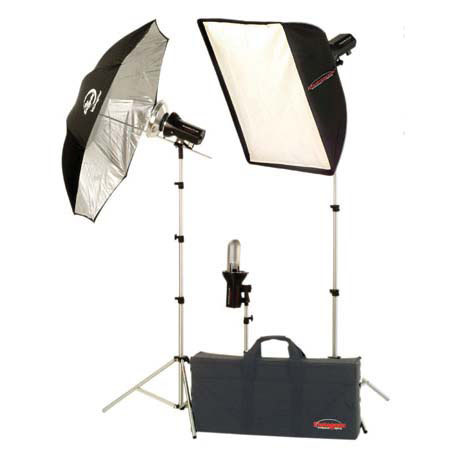 Photogenic 956267 StudioMax III AC Soft Box Studio Kit