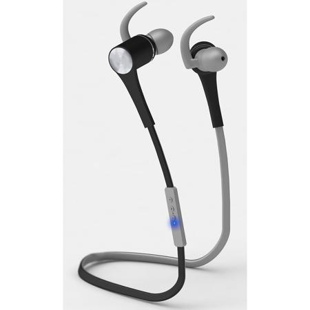 POM Gear SPORT PRO2GO SP-100 Bluetooth 4.1 Wireless Earbuds with Mic, Black/Gray